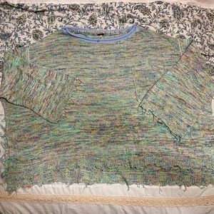 Oversized FP Distressed Sweater